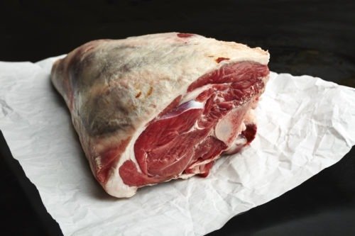 On the bone leg of lamb