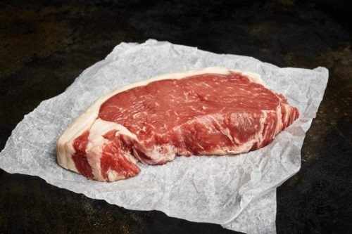 Sirloin steak unwrapped