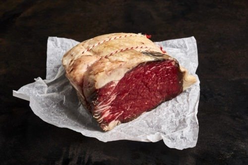 Rolled silverside joint of beef