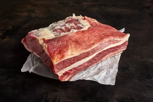Large beef brisket on the bone from online butchers