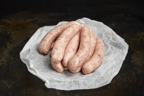 Thin link pork sausages ready to buy